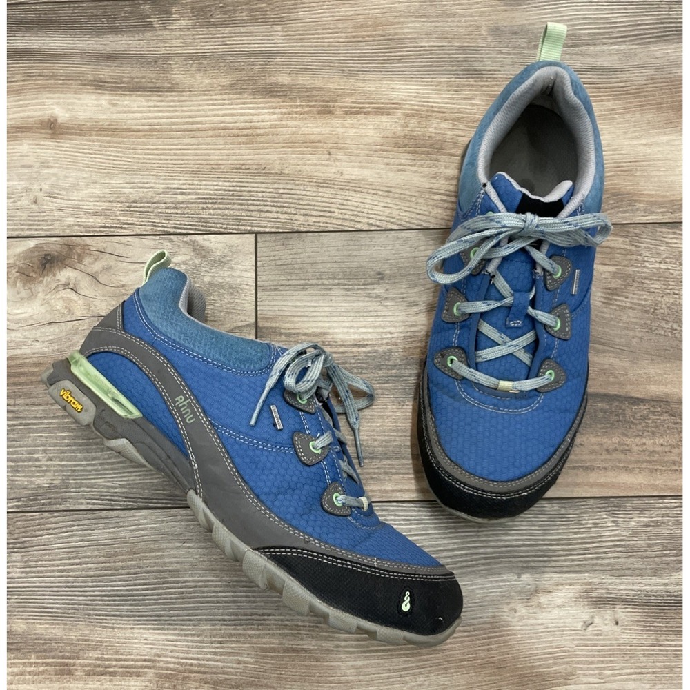 Ahnu Sugarpine Low Womens Size 9.5 Hiking Running Shoes Blue AF2421BLS